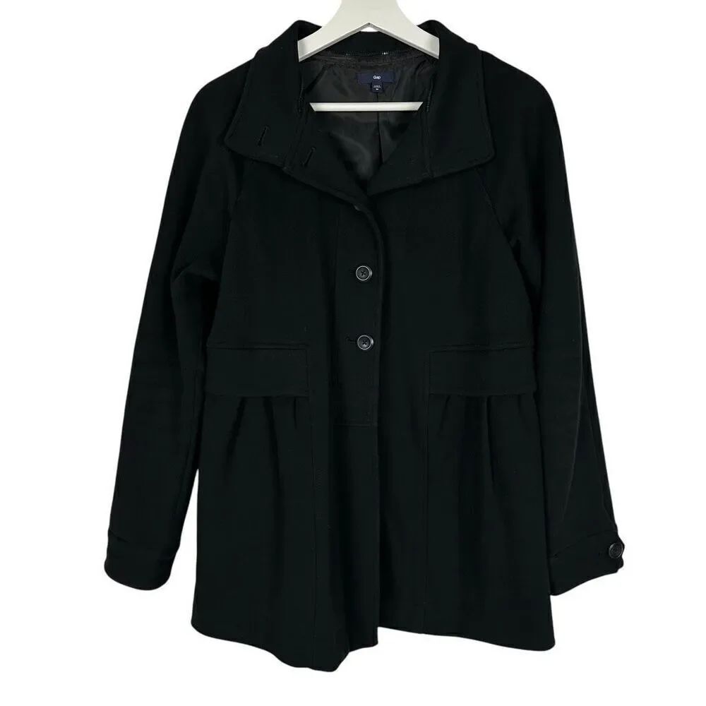 Gap Women's Black Cotton Jacket Size Medium
